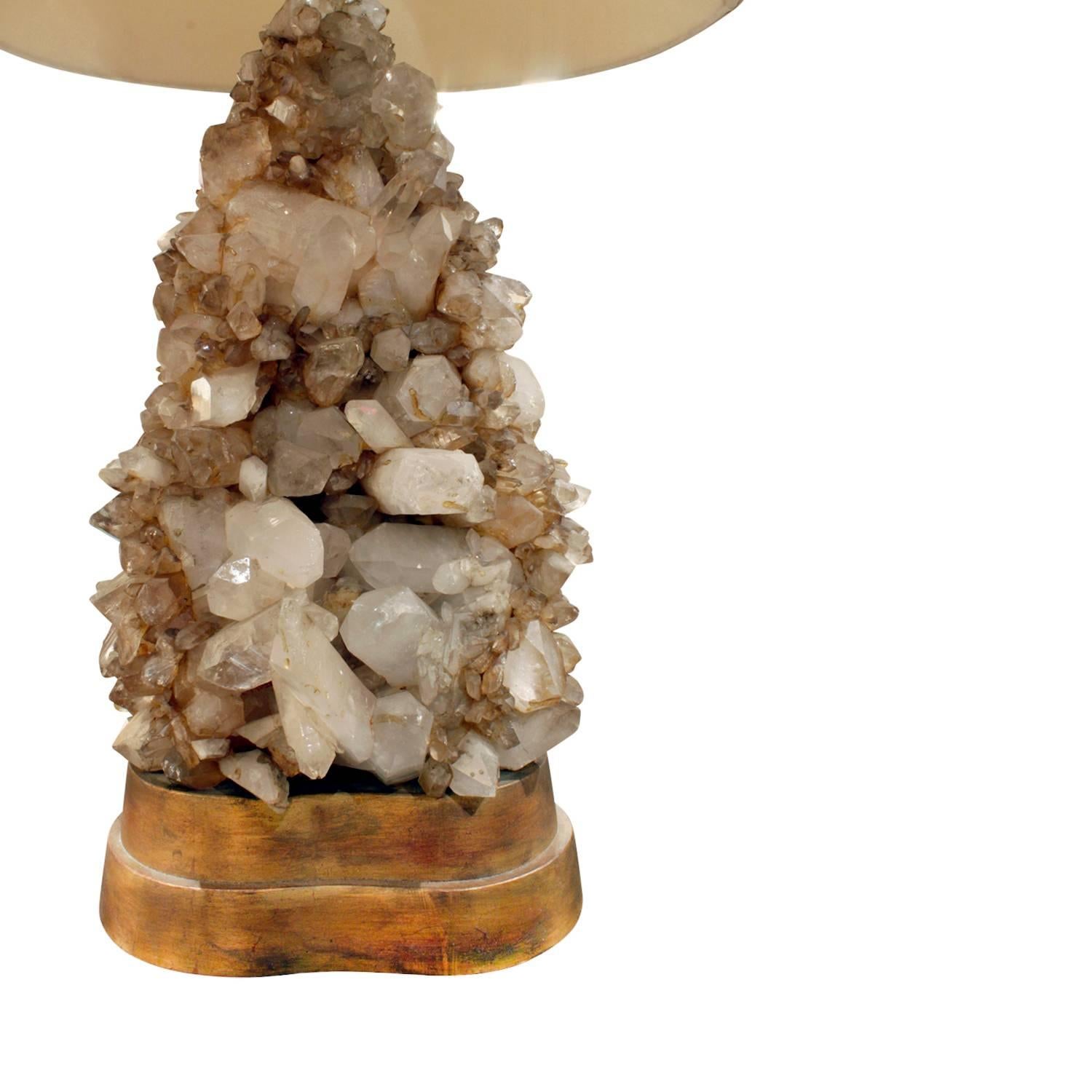 Carole Stupell Extraordinary Quartz Crystal Table Lamp, 1950s In Excellent Condition In New York, NY