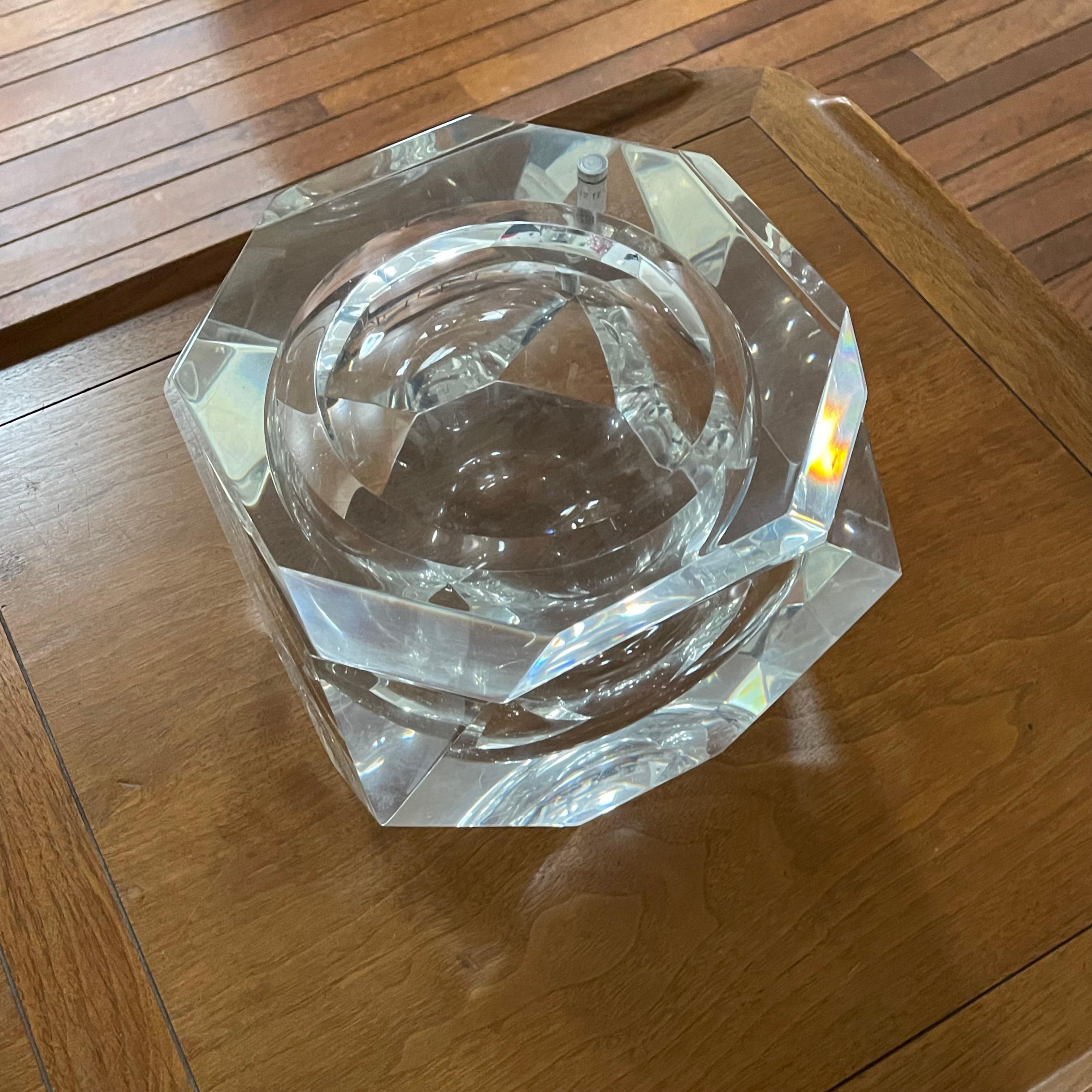 Carole Stupell Faceted Lucite Ice Bucket For Sale 2