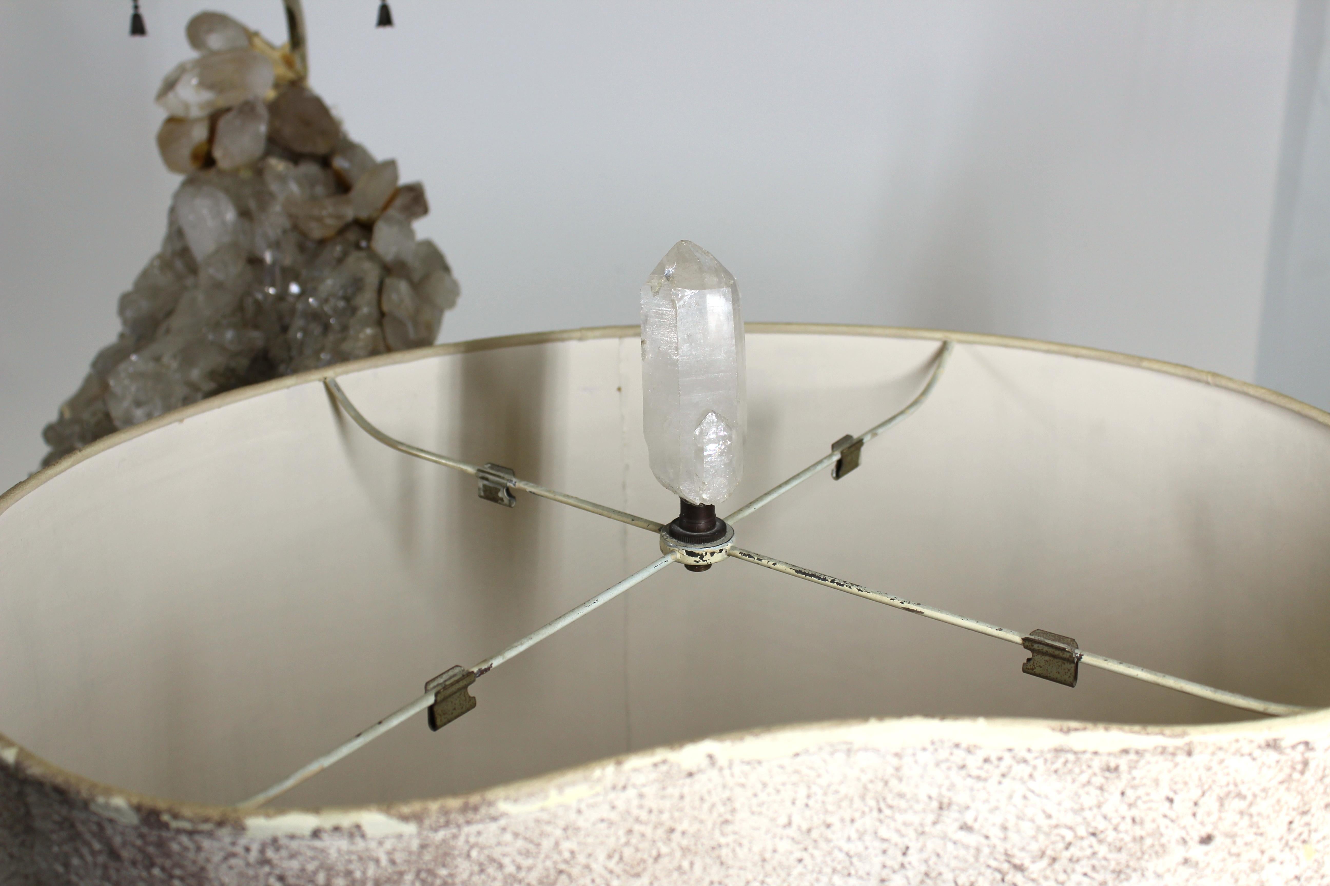 Carole Stupell Hollywood Regency Quartz Crystal Table Lamp 6