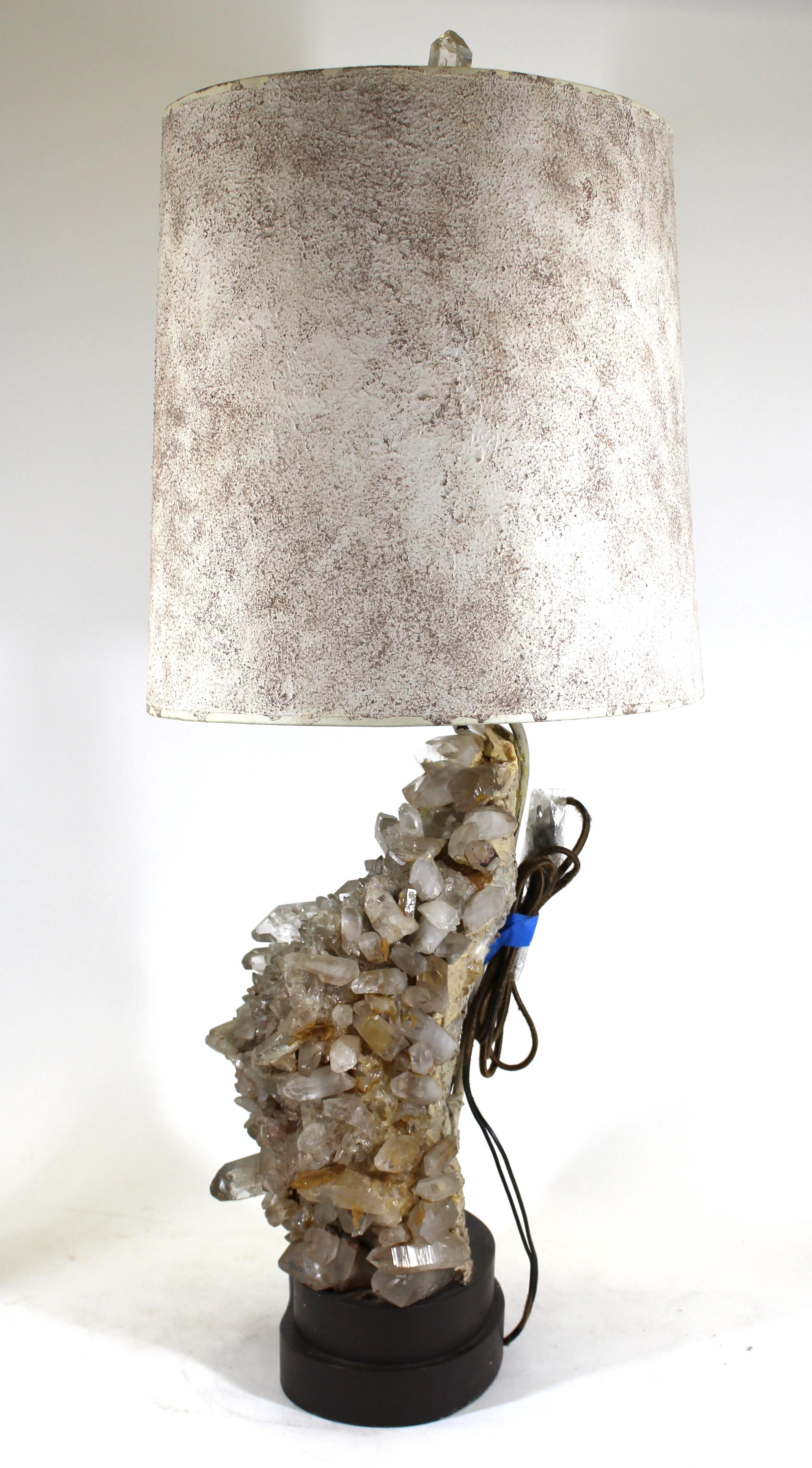 Metal Carole Stupell Hollywood Regency Quartz Crystal Table Lamp