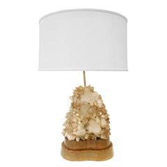 Carole Stupell Iconic Lamp with Quartz Crystals, 1940s