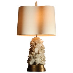 Carole Stupell Large Quartz Crystal Table Lamp, 1940s