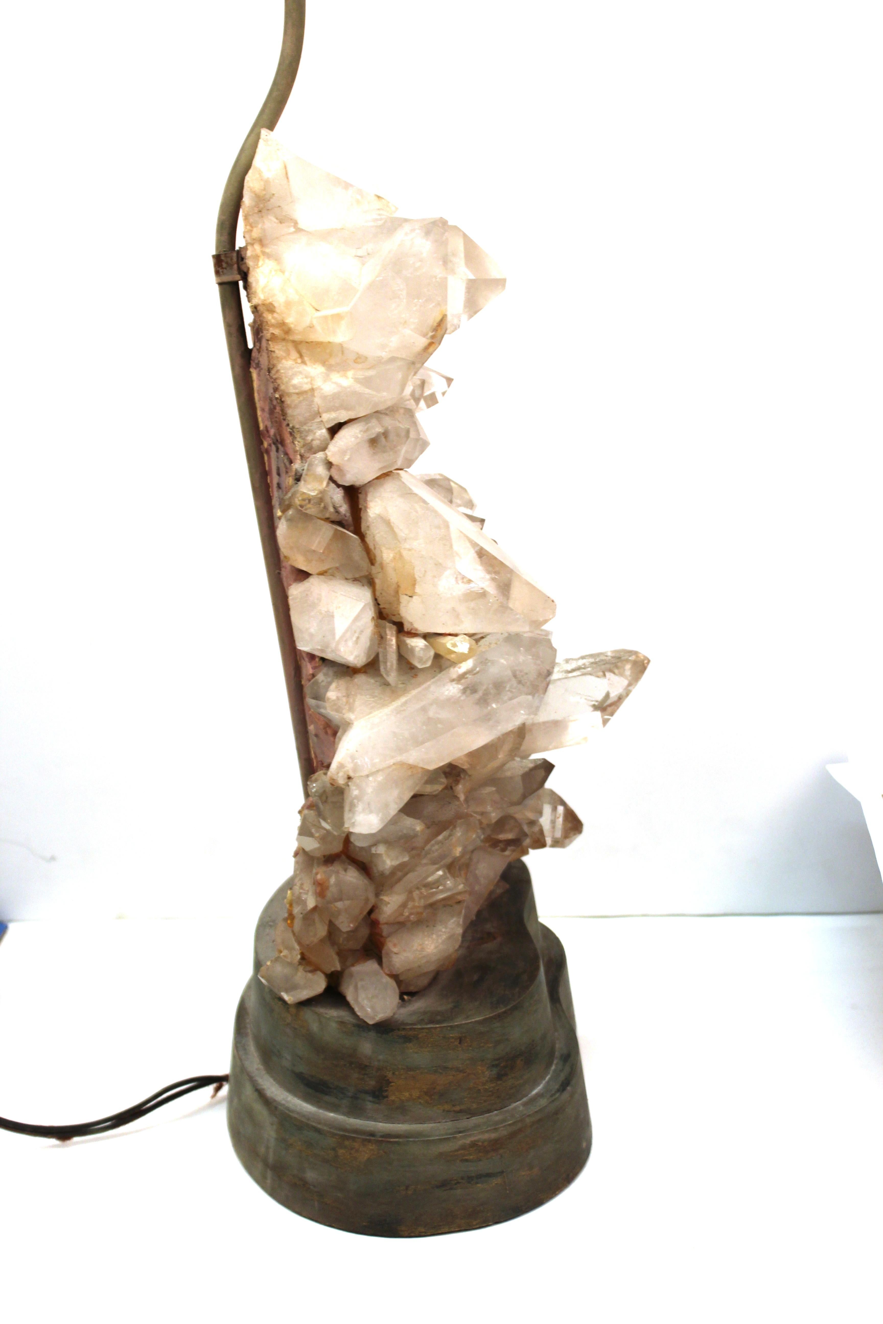 Carole Stupell Mid-Century Modern Quartz Crystal Cluster Table Lamp 1