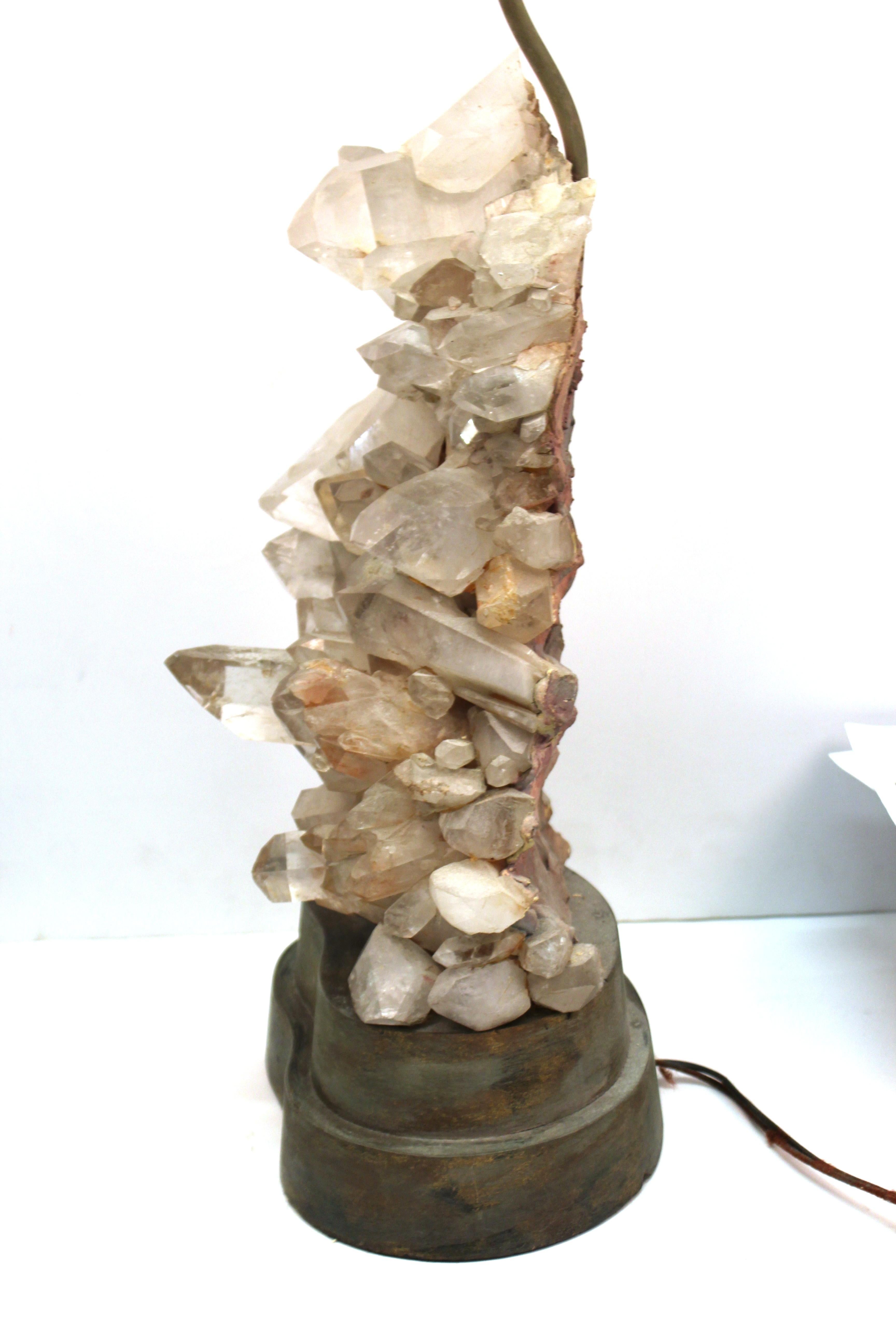 Carole Stupell Mid-Century Modern Quartz Crystal Cluster Table Lamp 3