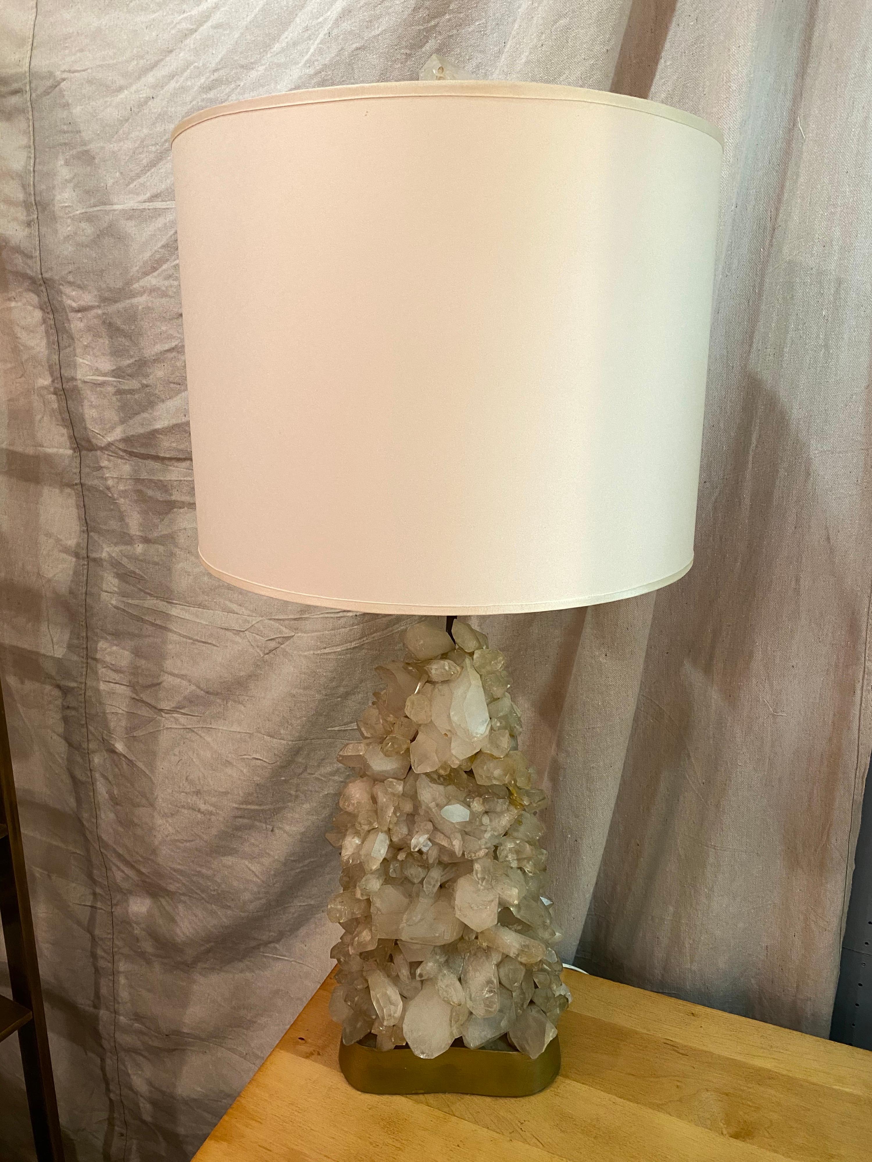 Carole Stupell Quartz Crystal Cluster Table Lamp 9