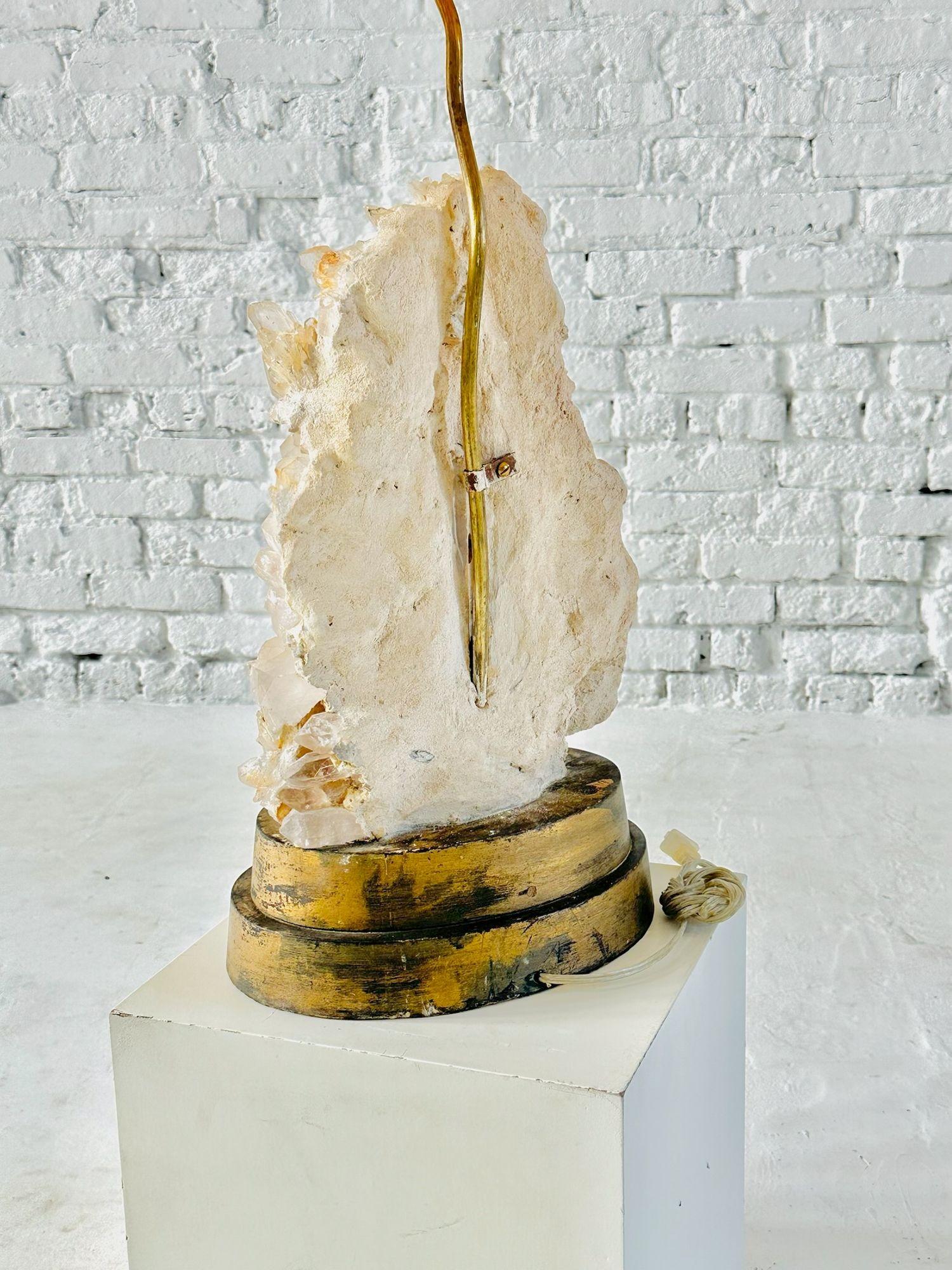 Lampada da tavolo in cristallo di quarzo Carole Stupell, 1950 in vendita 2