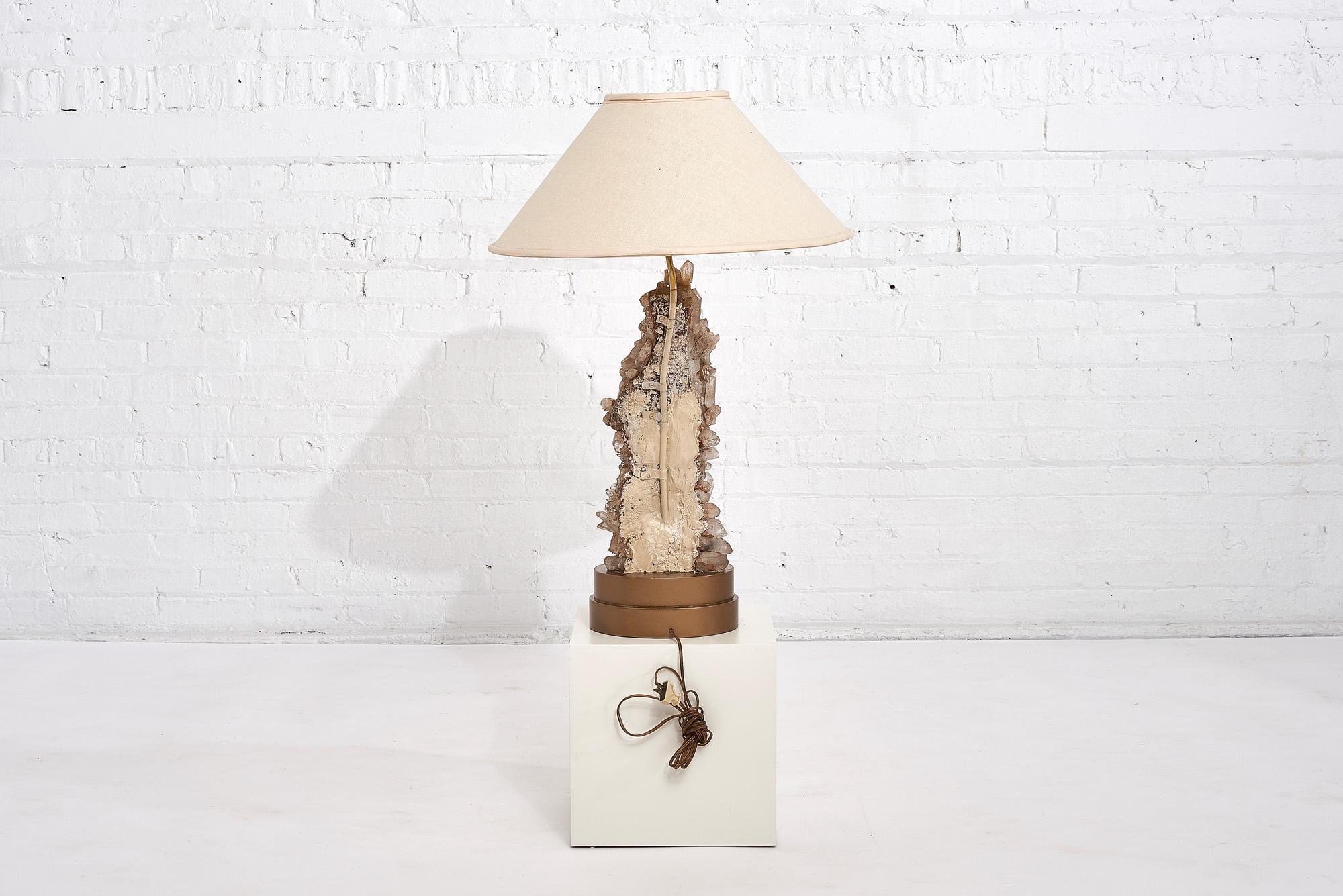 Carole Stupell Quartz Table Lamp, 1950 In Good Condition In Chicago, IL