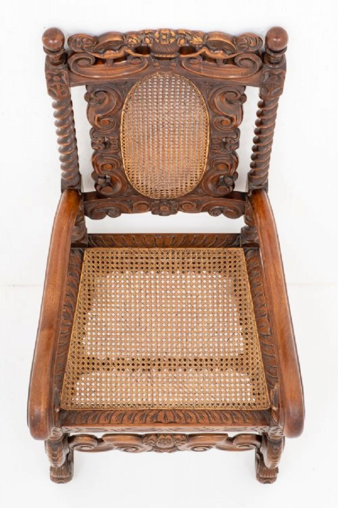 Chaise de salle à manger en chêne Carolean Antiques de ferme rustique Bon état - En vente à Potters Bar, GB