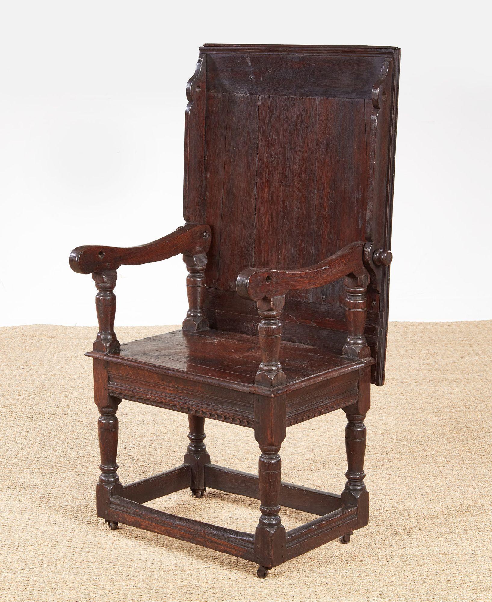18th Century and Earlier Carolean Oak Metamorphic Table For Sale