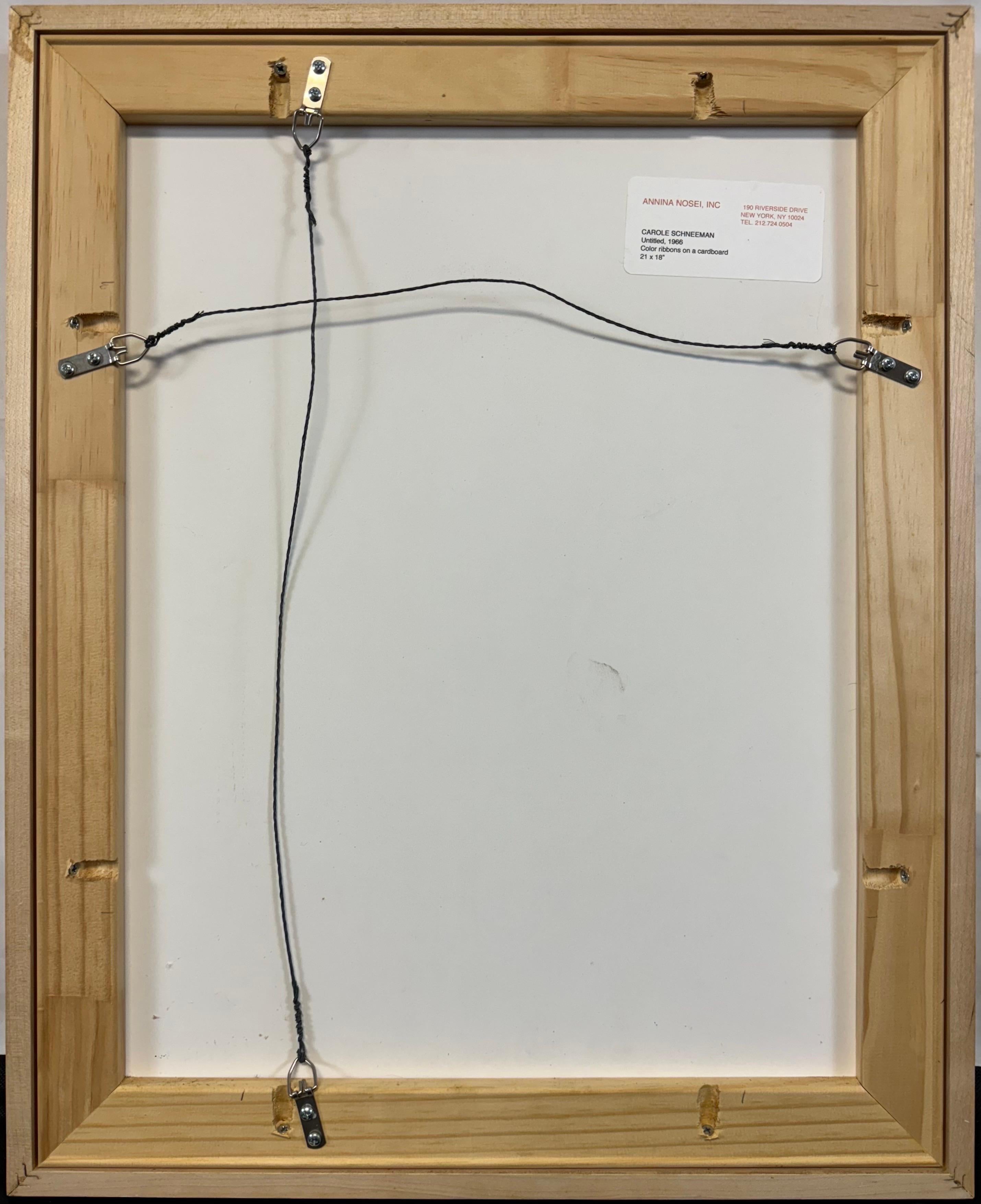 “Untitled, 1966” Feminist Mixed Media Collage Ribbons Wrapping Paper Film For Sale 5