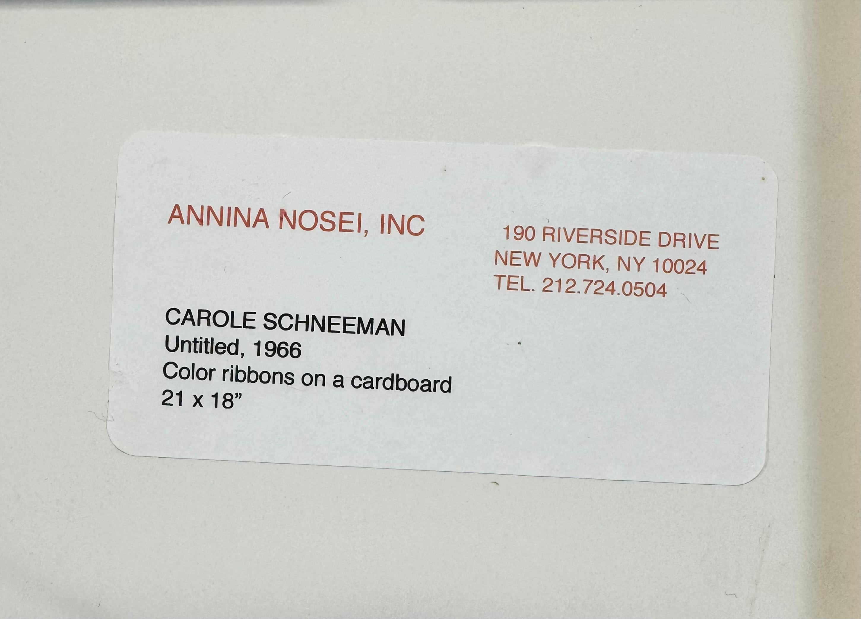 “Untitled, 1966” Feminist Mixed Media Collage Ribbons Wrapping Paper Film For Sale 6