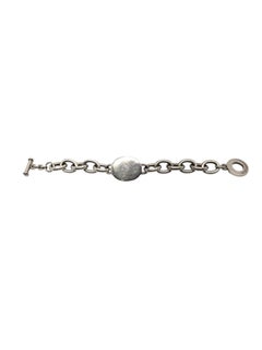 Carolee Sterling Silver ID Link Toggle Bracelet "All My Love" # 20762