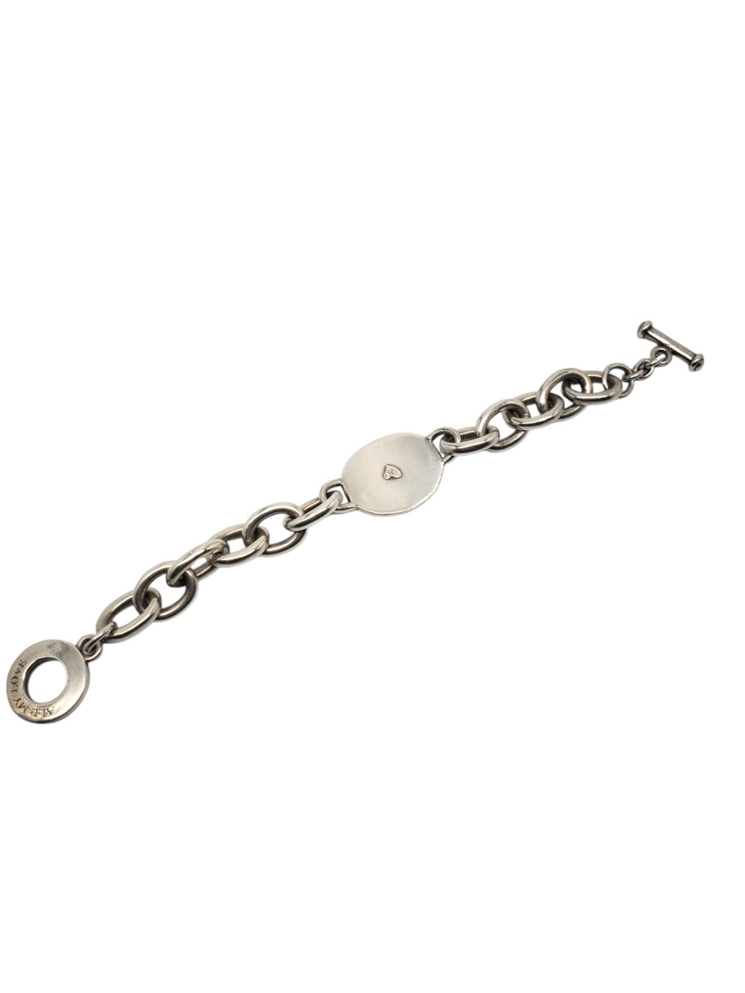 Donna Bracciale A Link in argento Sterling di Carolee 