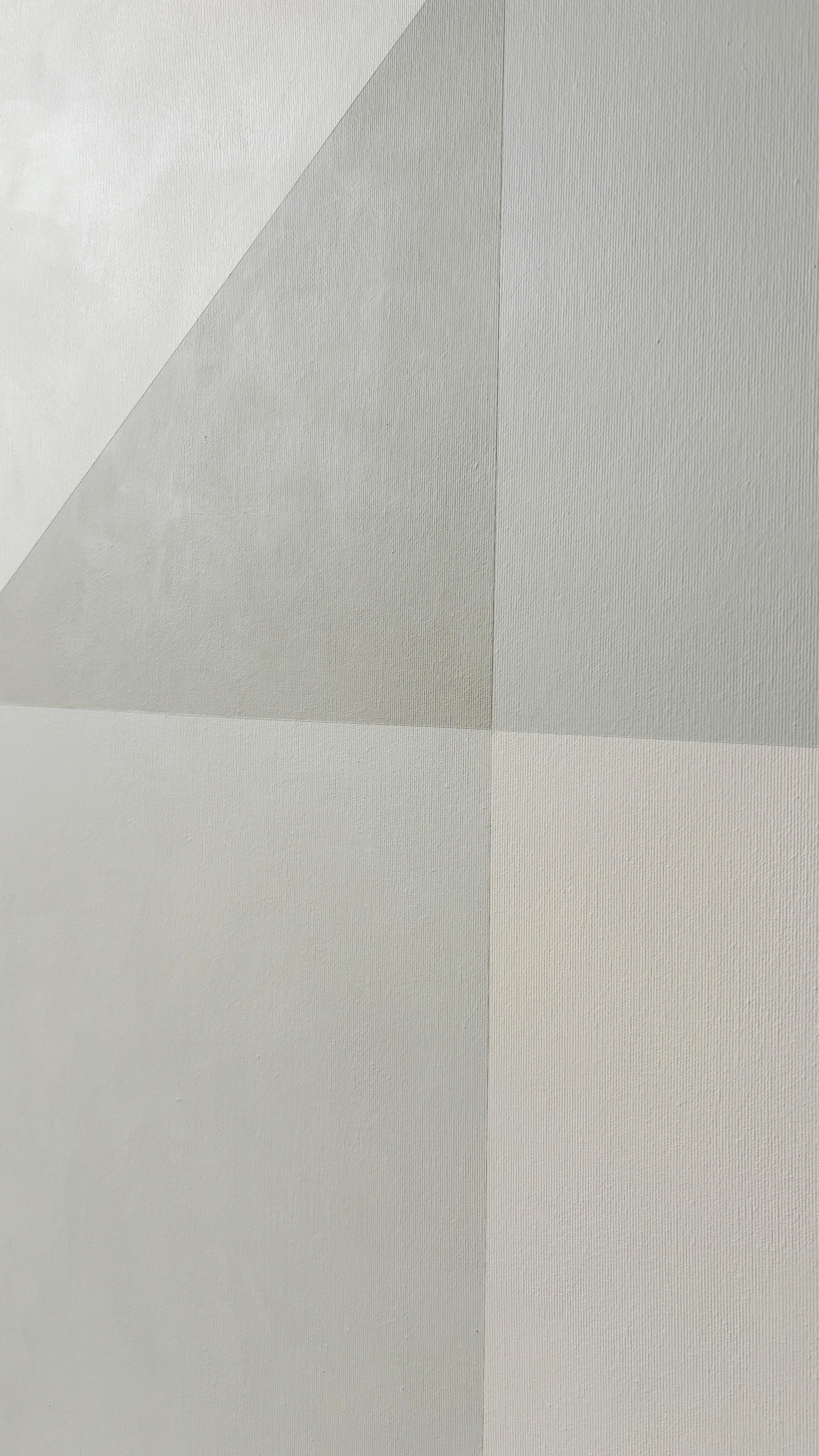ABSTRACT Geometrie Graue Malerei der zeitgenössischen deutschen Künstlerin Carolin Kreutzer im Angebot 1