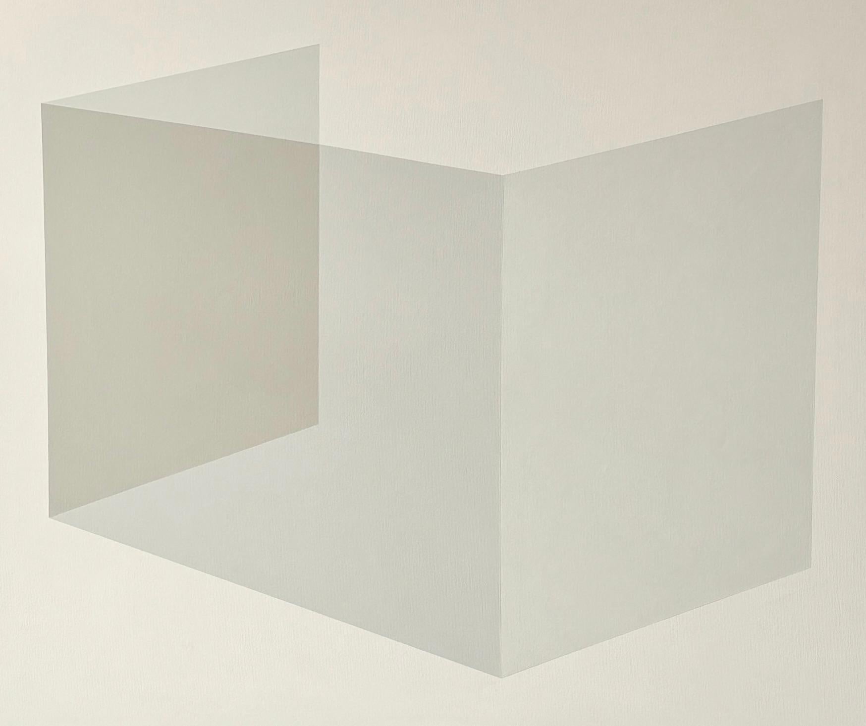 Abstract Painting di Carolin Kreutzer - ABSTRACT Geometry Grey Painting dell'artista tedesca contemporanea Caroline Kreutzer