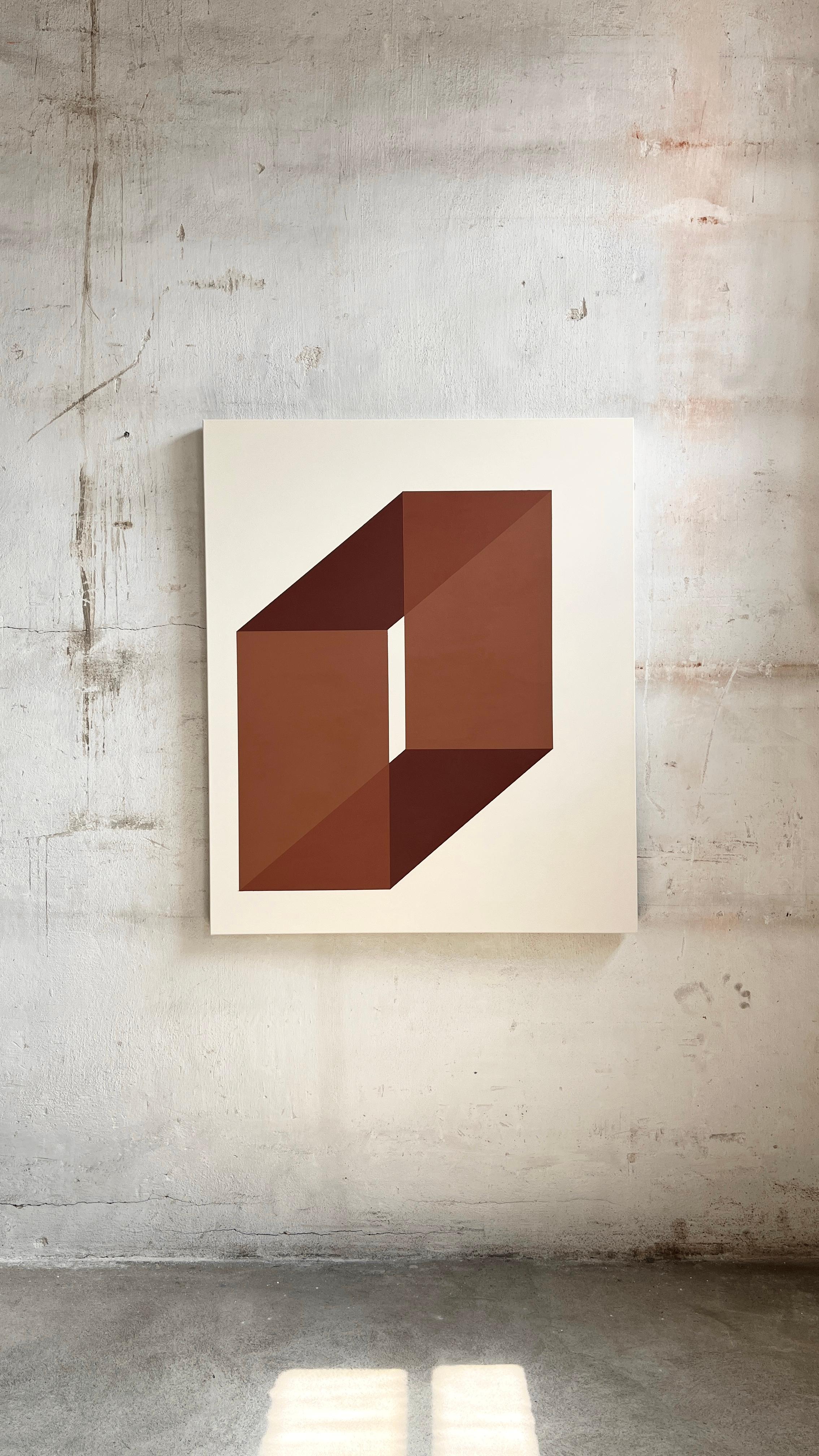 ABSTRACT Geometría Pintura de la artista alemana contemporánea Carolin Kreutzer en venta 3
