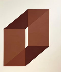 ABSTRACT Geometry Painting by Contemporary German Artist Carolin Kreutzer