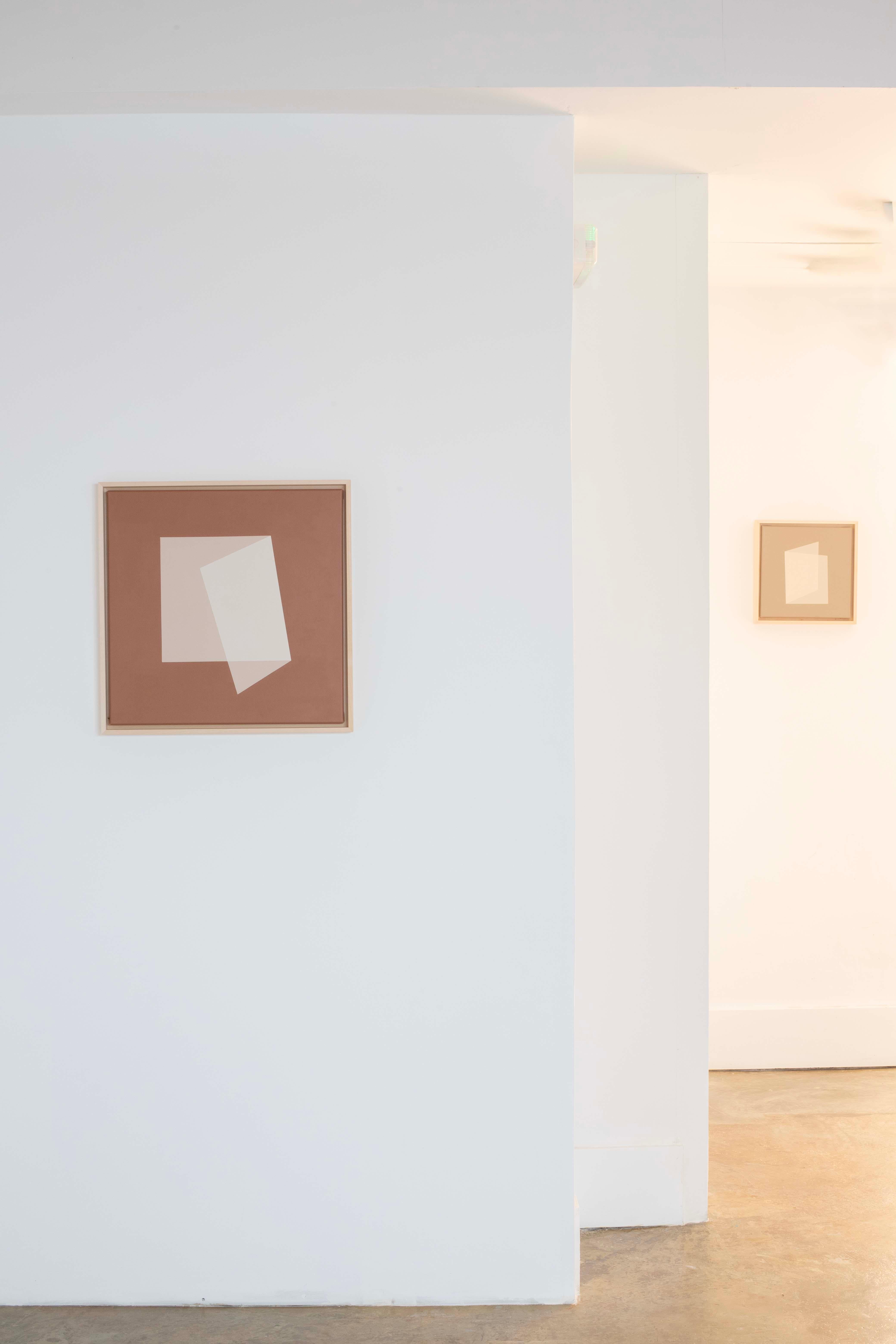 Minimalistisches geometrisches abstraktes Gemälde in Erdtönen von Carolin Kreutzer im Angebot 5