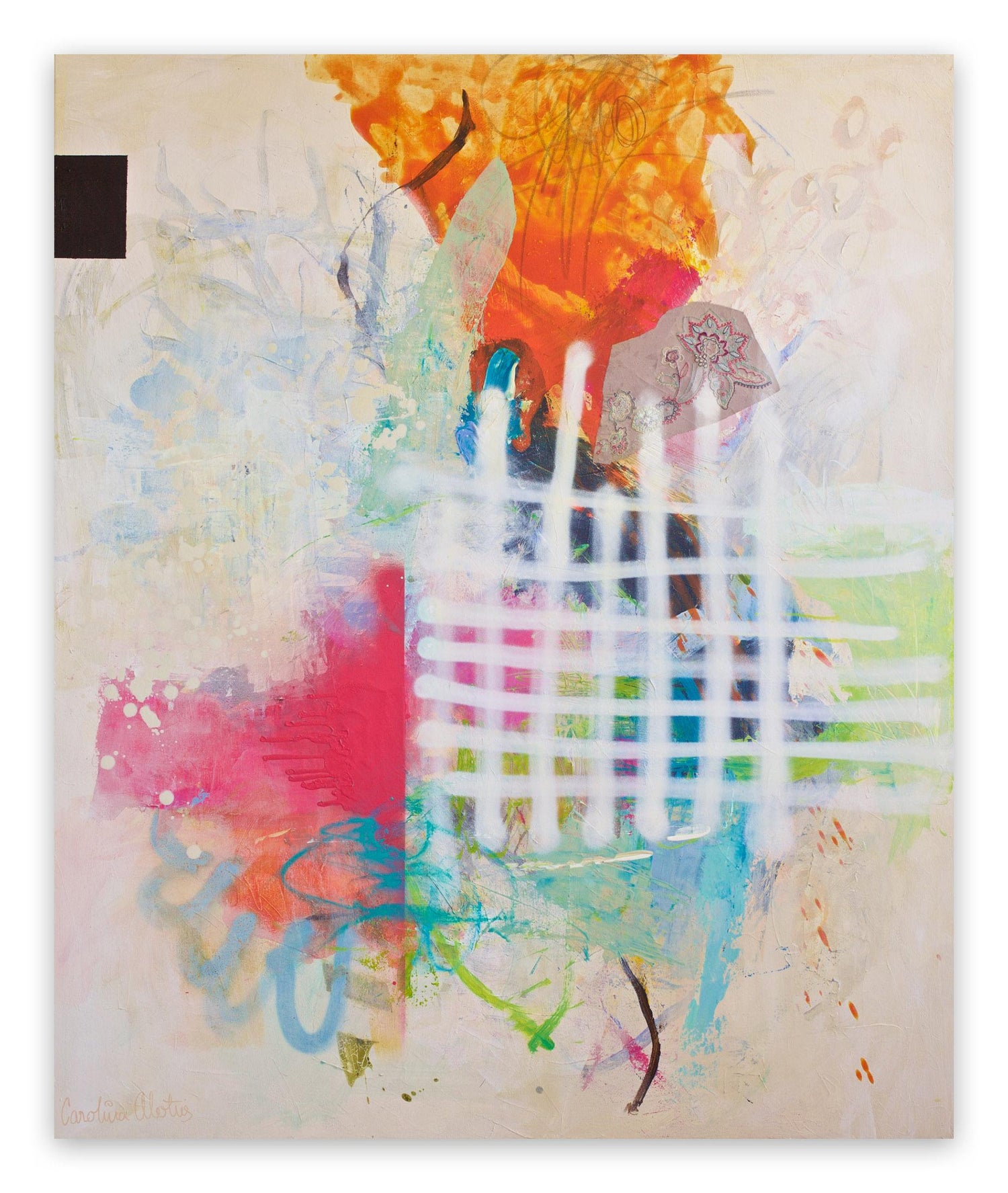 Carolina Alotus Finding Bliss Abstract Painting For Sale At 1stdibs