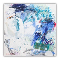 Butterflies, birds and shooting stars (Abstract Painting)