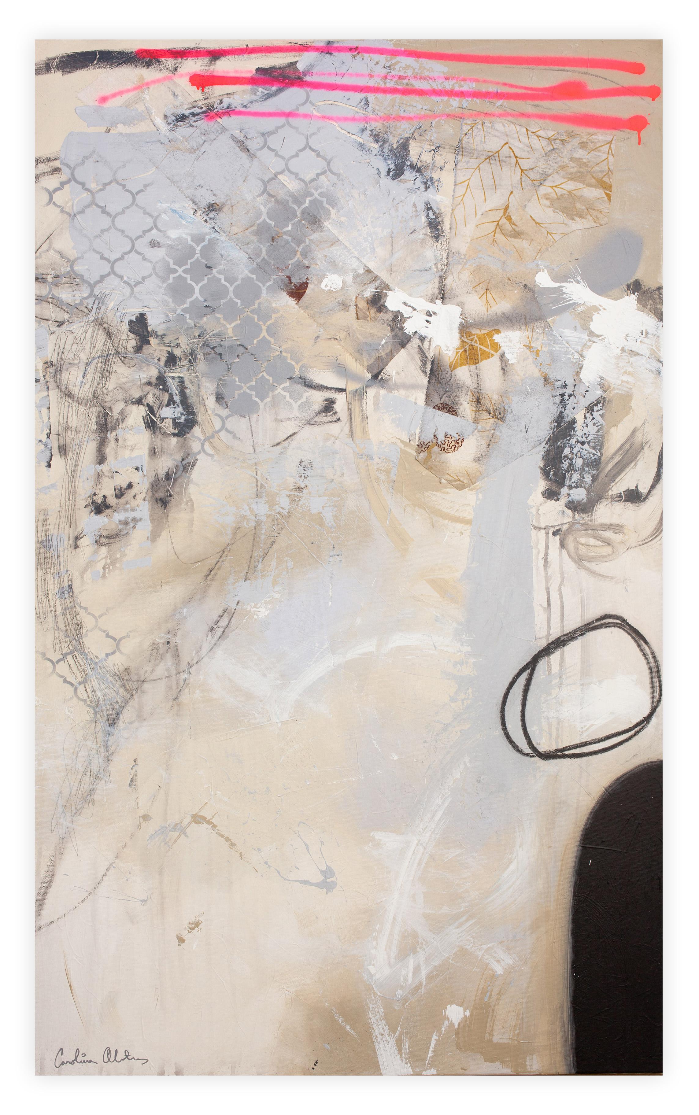 Carolina Alotus Abstract Painting - Credibility (Abstract painting)