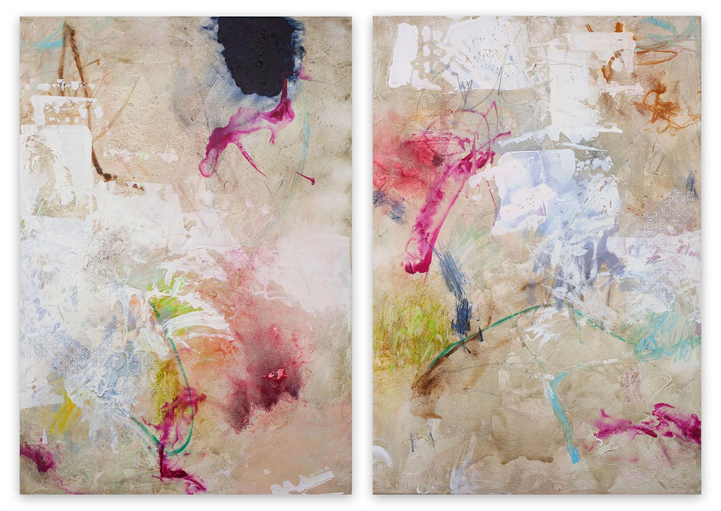 Carolina Alotus Abstract Painting - Friday Harmony (Abstract painting)