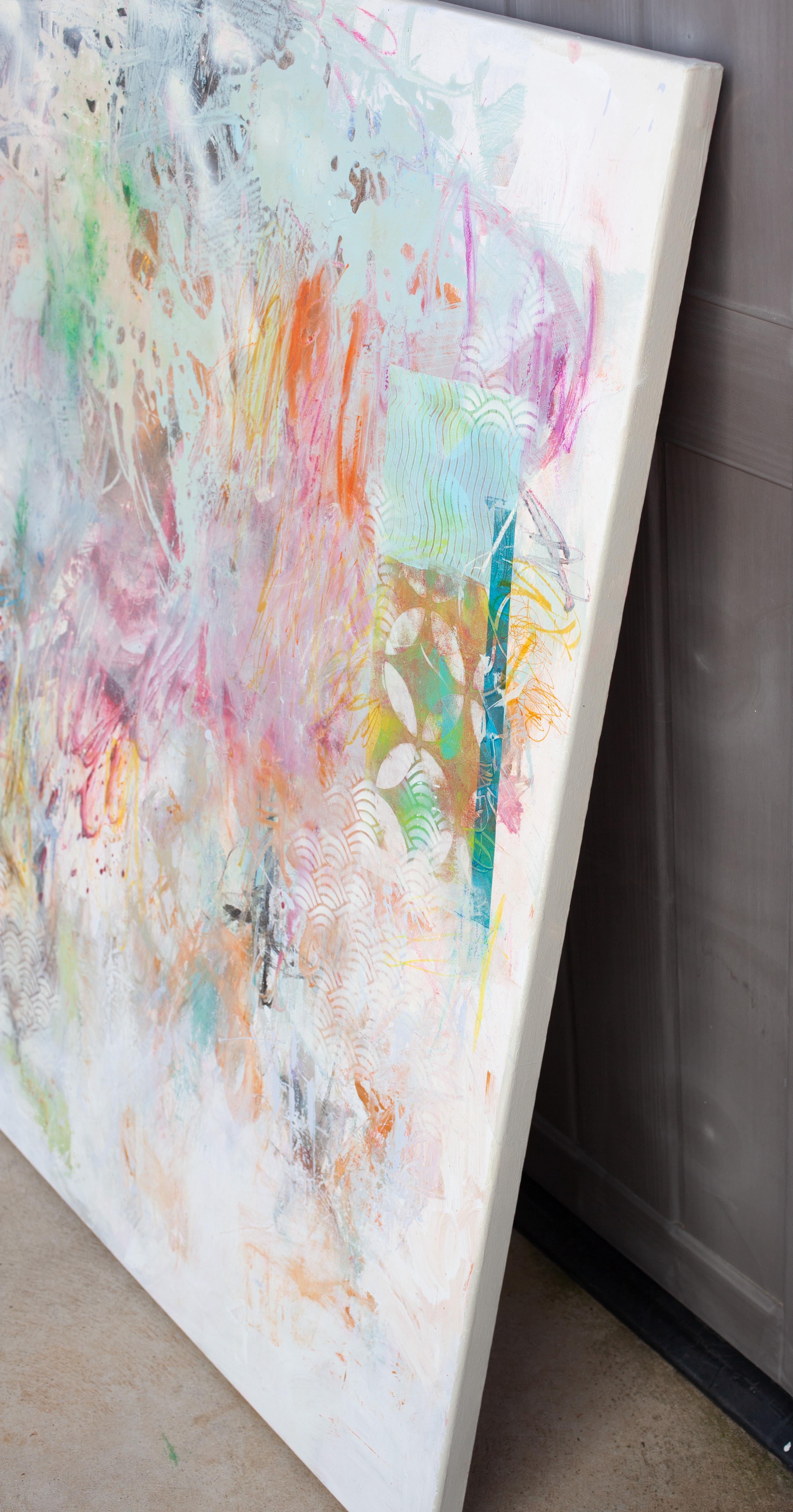 Golden unicorns (Abstract Painting) For Sale 9