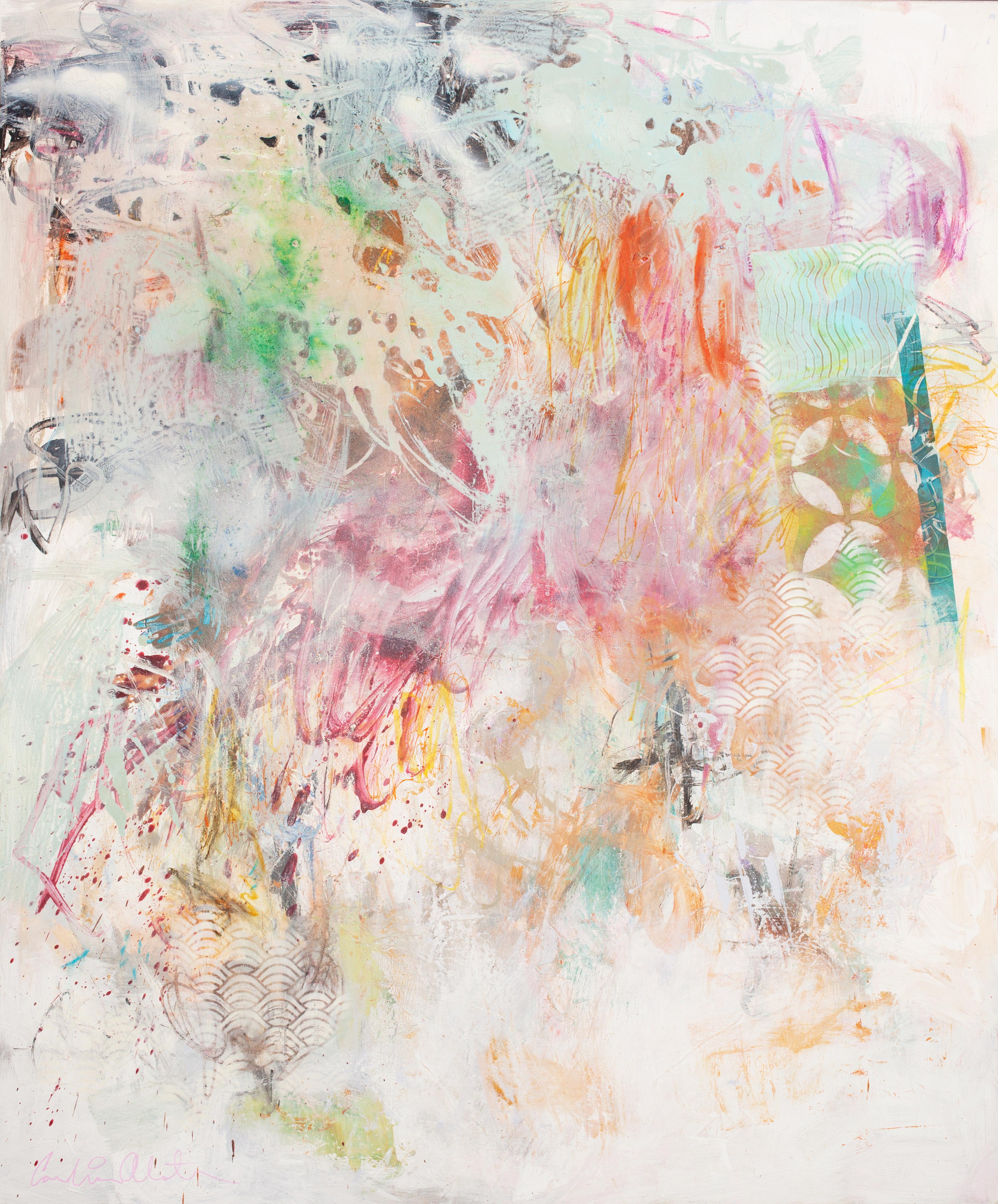 Golden unicorns (Abstract Painting) For Sale 3