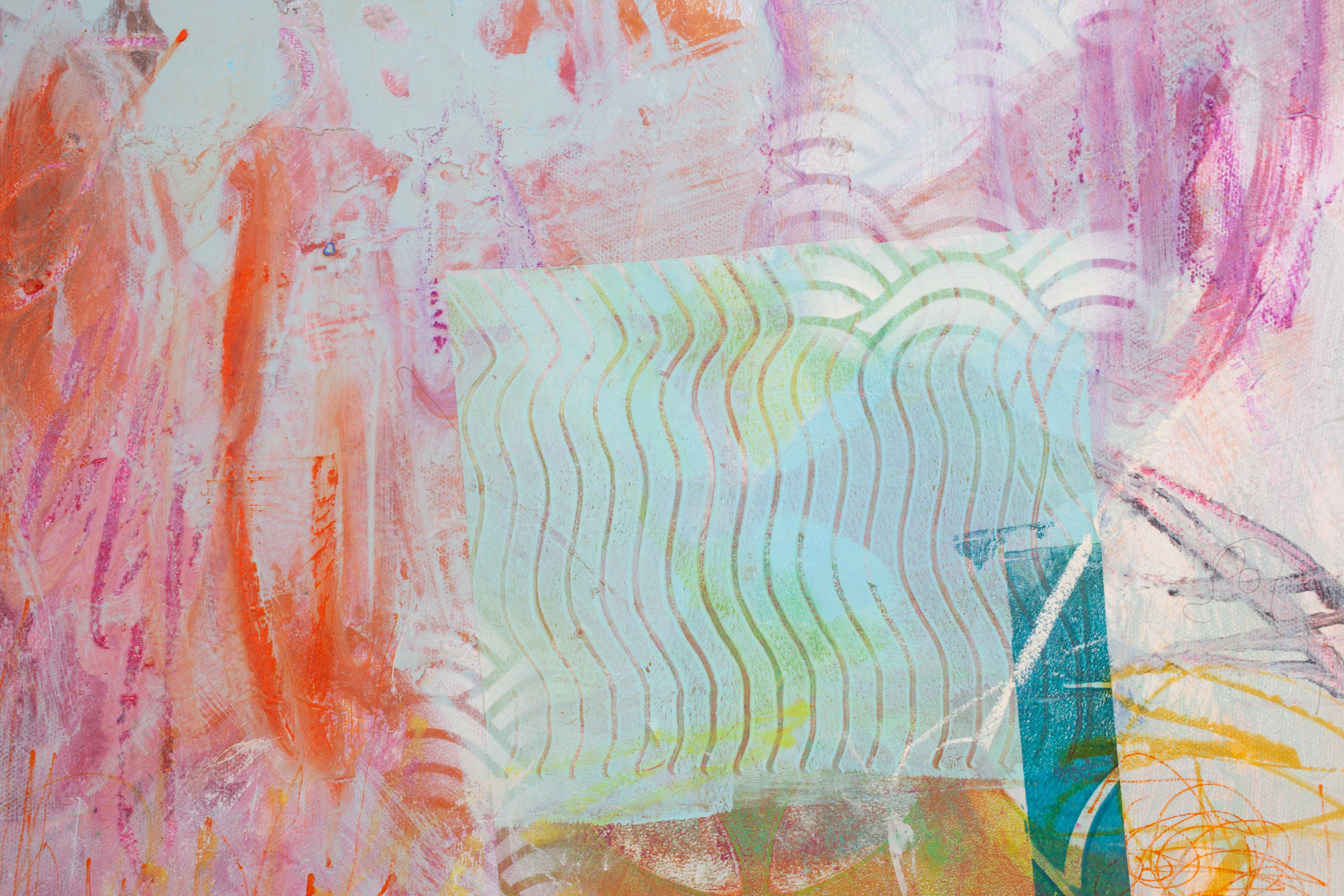 Golden unicorns (Abstract Painting) For Sale 4