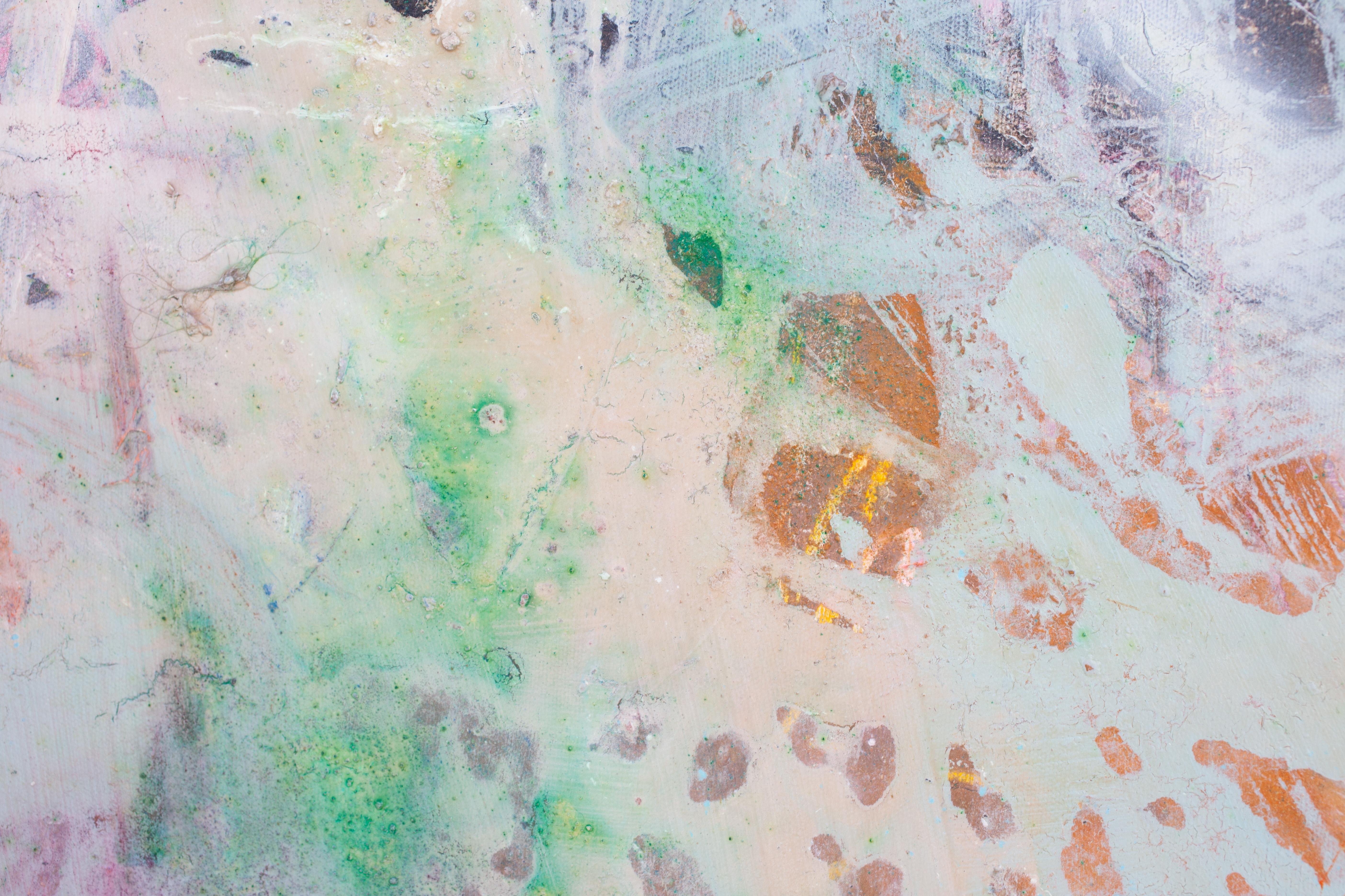 Golden unicorns (Abstract Painting) For Sale 5