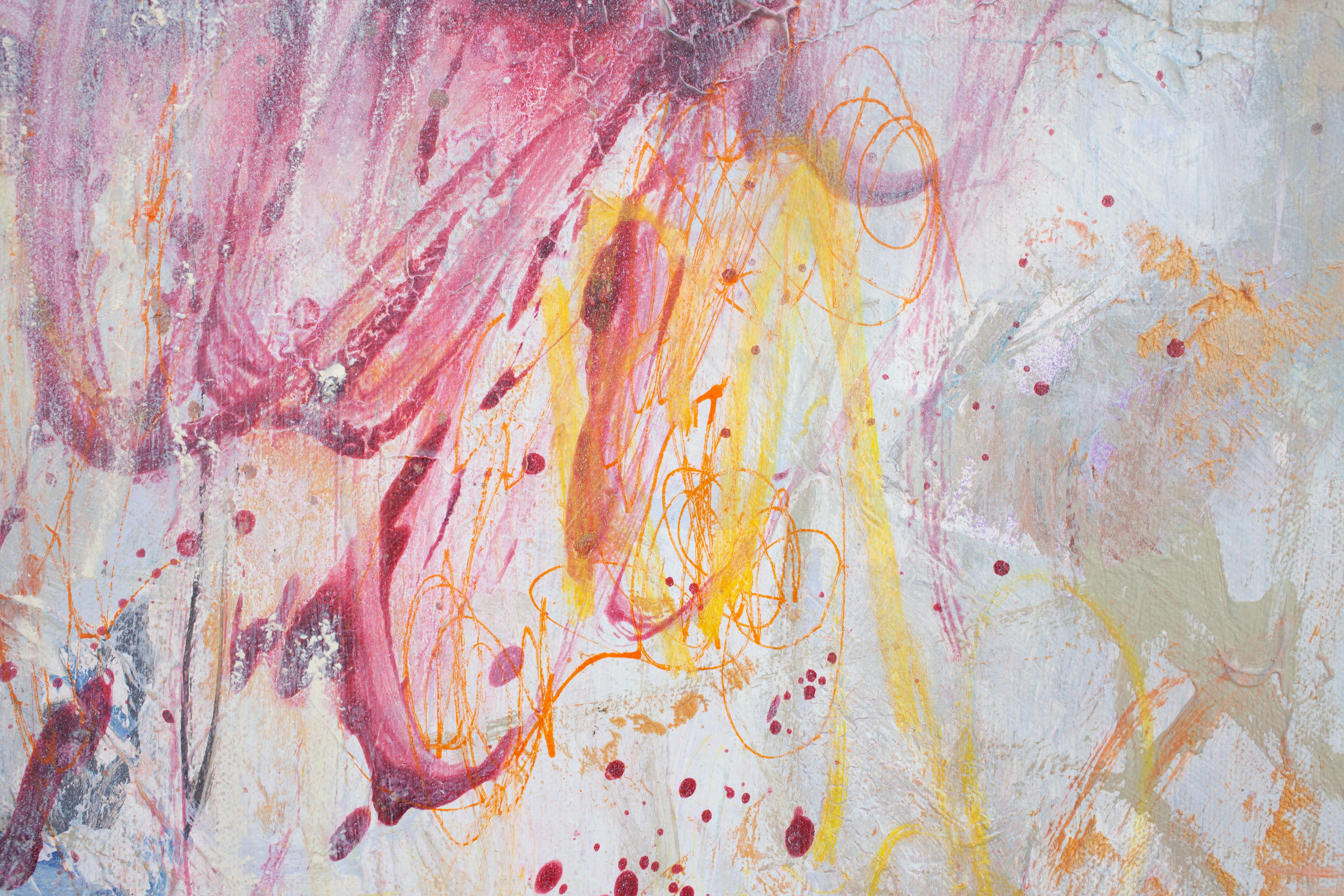 Golden unicorns (Abstract Painting) For Sale 6