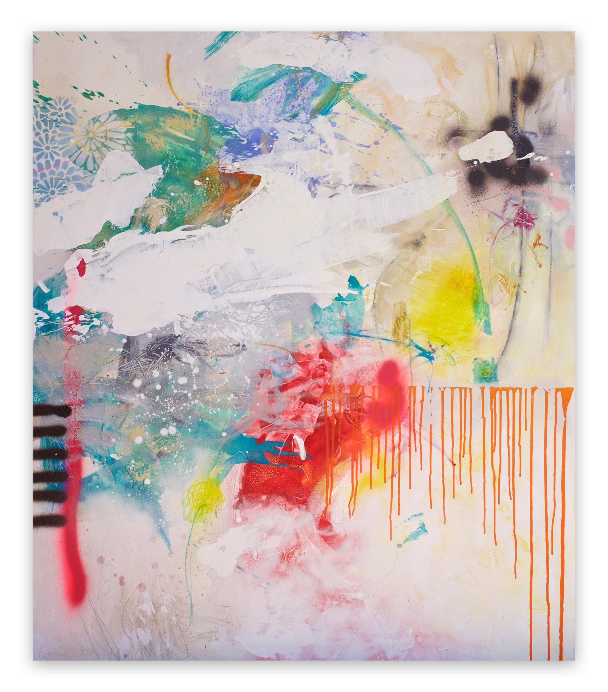 Carolina Alotus Abstract Painting – Ein kleines Stück (Abstraktes Gemälde)