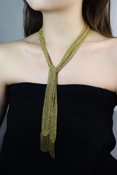 Carolina Bucci Florentine Finish 18K Gold Woven Scarf
