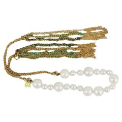 Carolina Bucci Lucky Bracelet en or 18 carats, perles et soie
