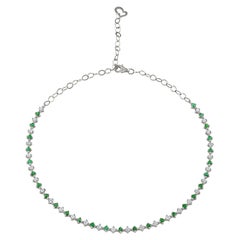Carolina Choker, Diamond and Emerald Necklace
