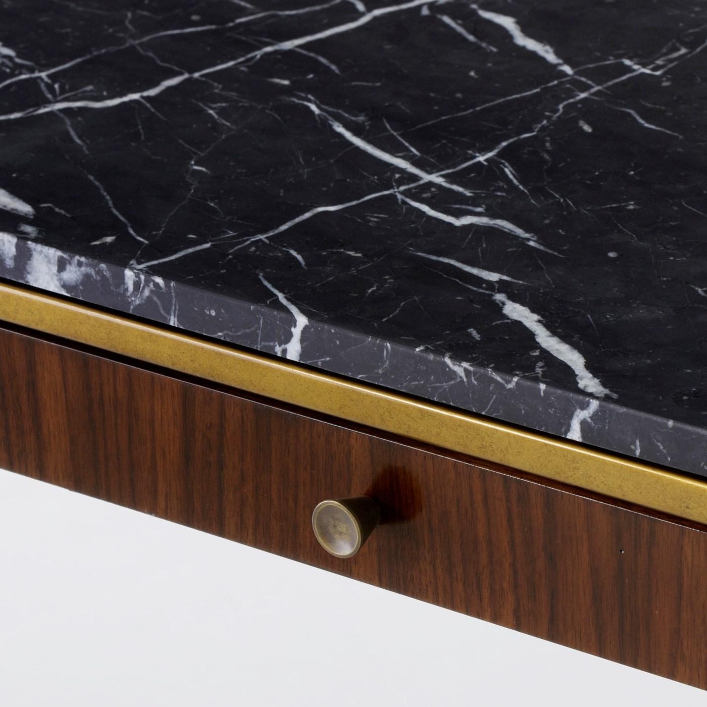 Carolina Console Table with Black Marquina Marble Top For Sale 1
