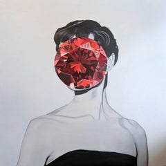 Ruby II, Mirror Stone series (Oil Painting)