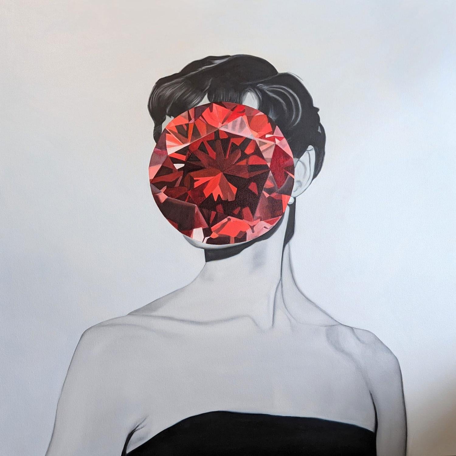 Rubí II, serie Piedra Espejo (Pintura al óleo)