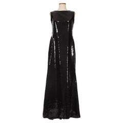 Carolina Herrera 1980s Black Sequin Gown (Original Sample)