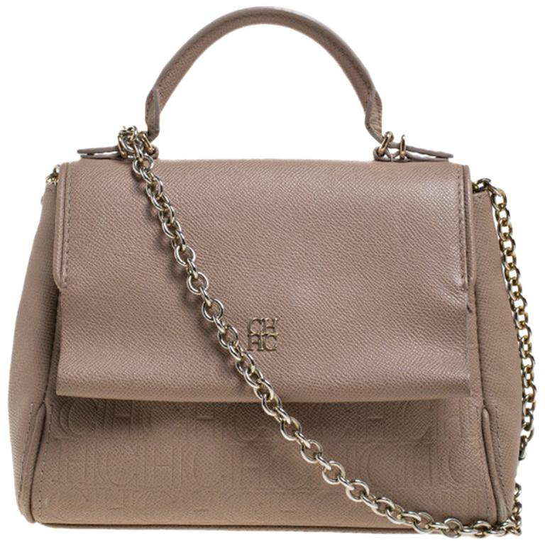 Cloth handbag Carolina Herrera Beige in Cloth - 31390662