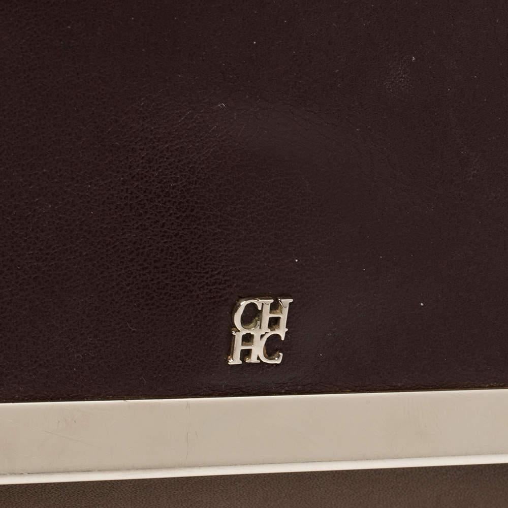  Carolina Herrera sac à poignée supérieure en cuir bicolore Pour femmes 