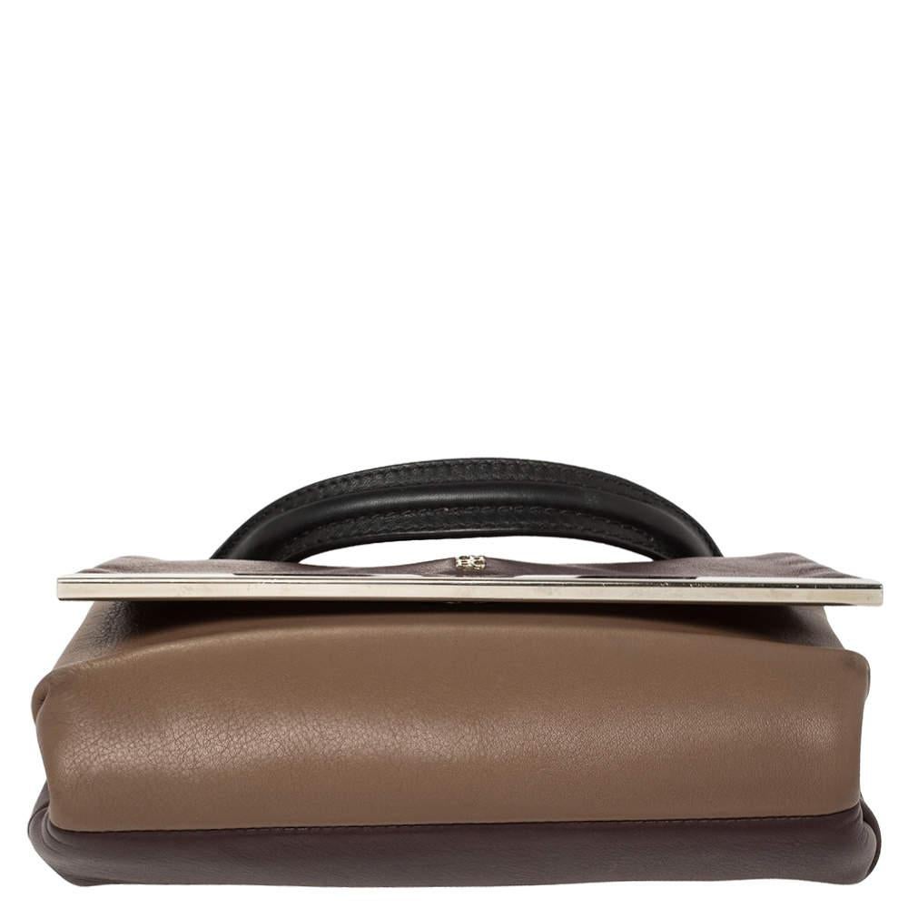 Carolina Herrera sac à poignée supérieure en cuir bicolore 1