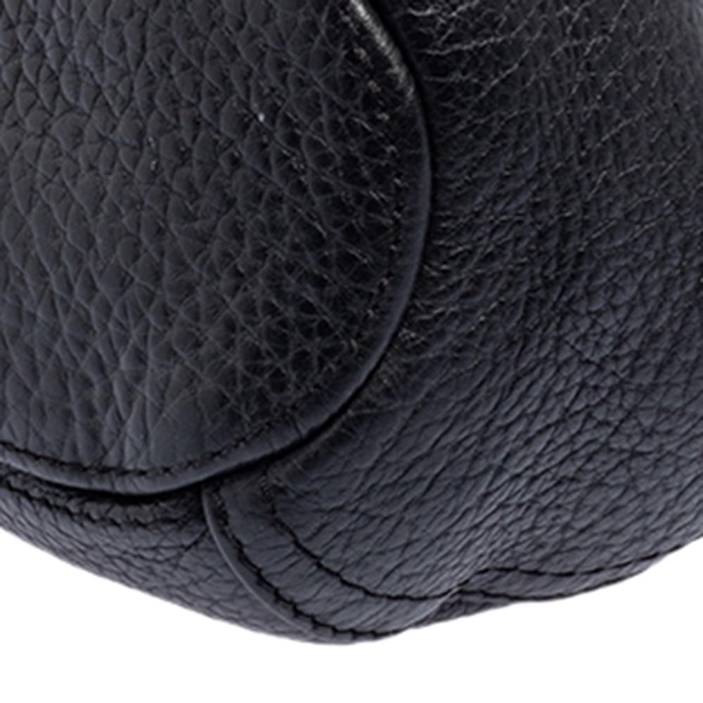 Carolina Herrera Black Leather Chain Tassel Shoulder Bag 4