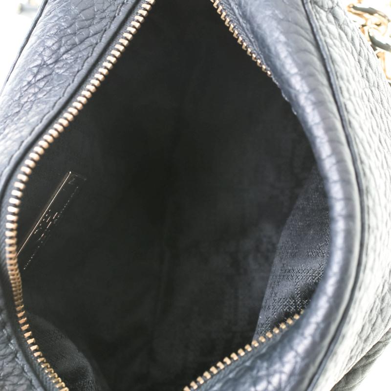 Women's Carolina Herrera Black Leather Mini Tassel Crossbody Bag