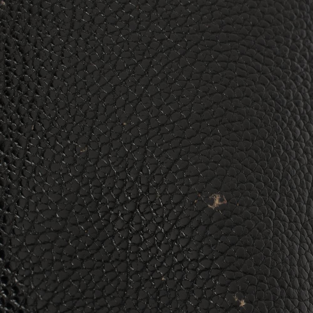 Carolina Herrera Black Leather Minueto Top Handle Bag 6