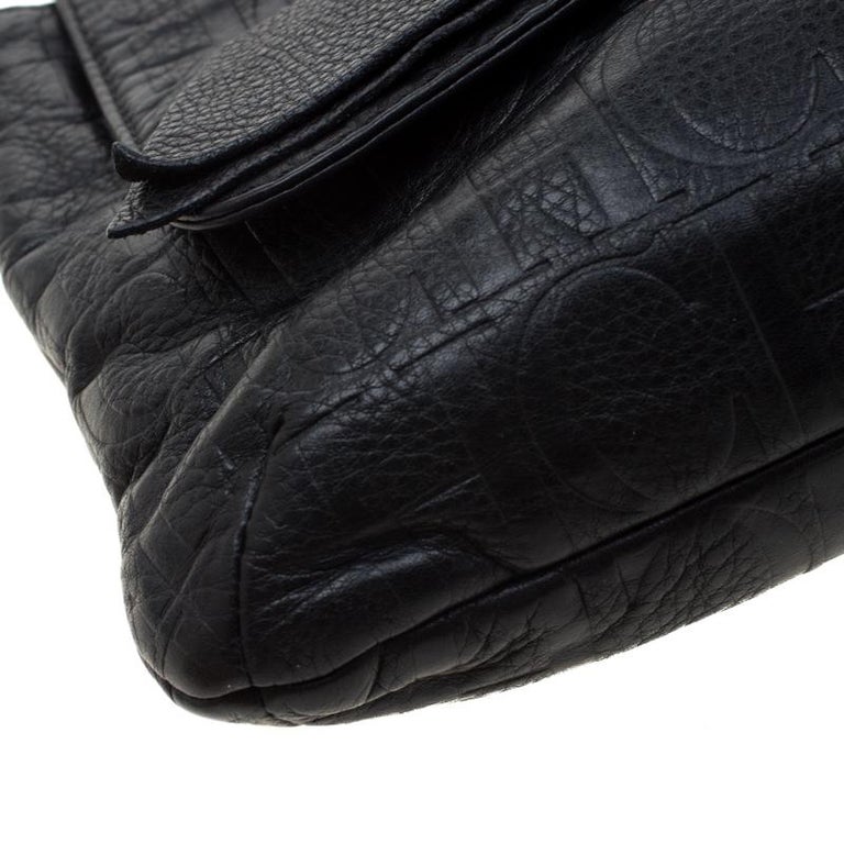 Audrey Leather Shoulder Bag in Black