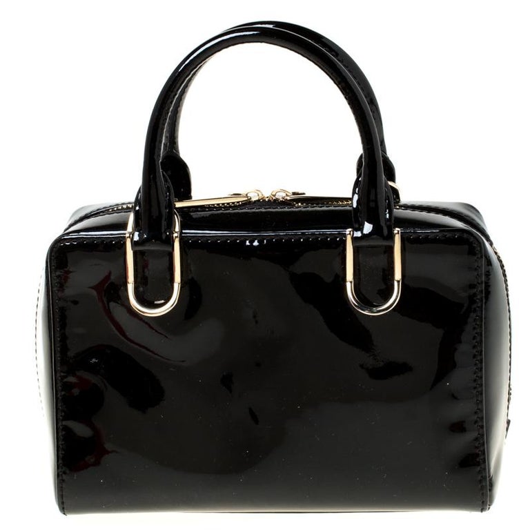 Carolina Herrera Black Patent Crossbody Bag at 1stDibs carolina