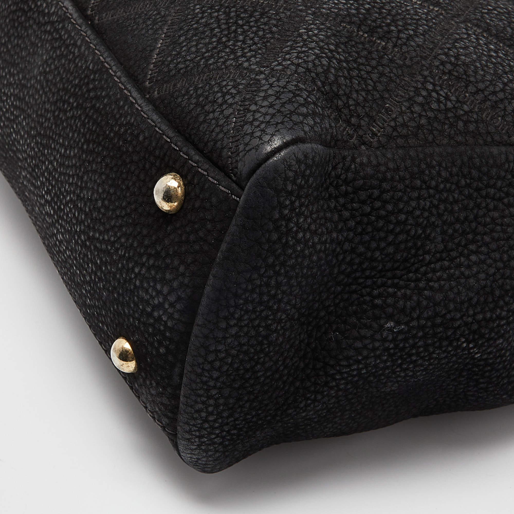 Carolina Herrera Black Quilted Logo Embossed Nubucke Leather Chain Tote 5