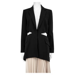 Carolina Herrera Blazer negro con cintura recortada Talla XL