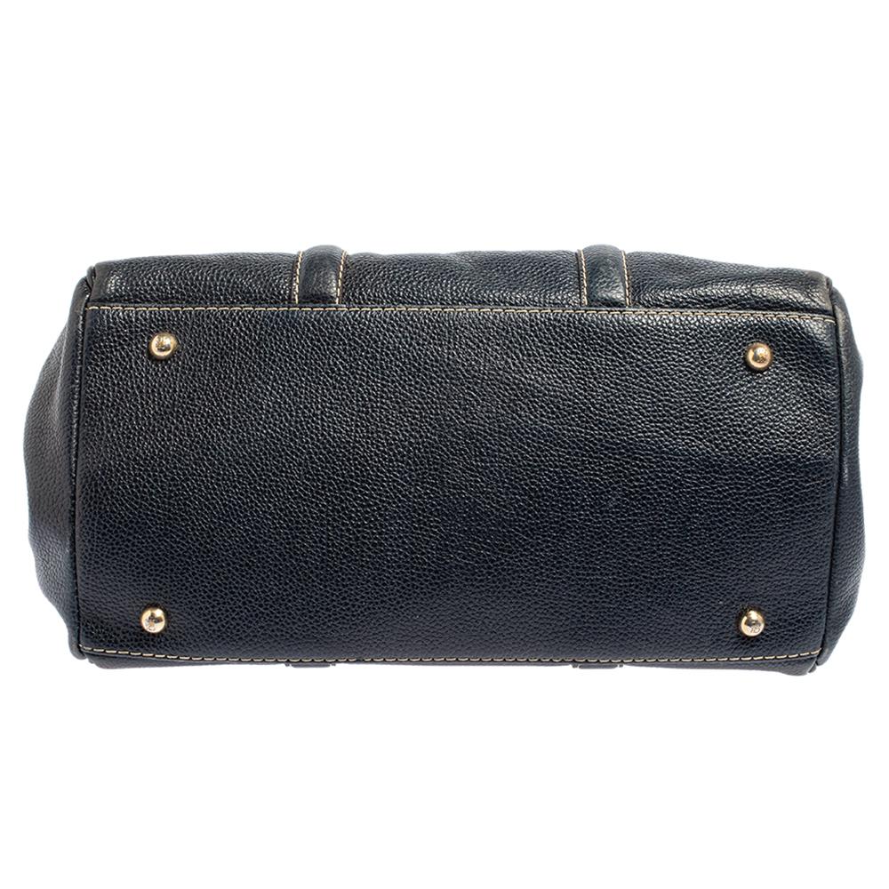 Carolina Herrera Blaues Leder Andy Tote Damen